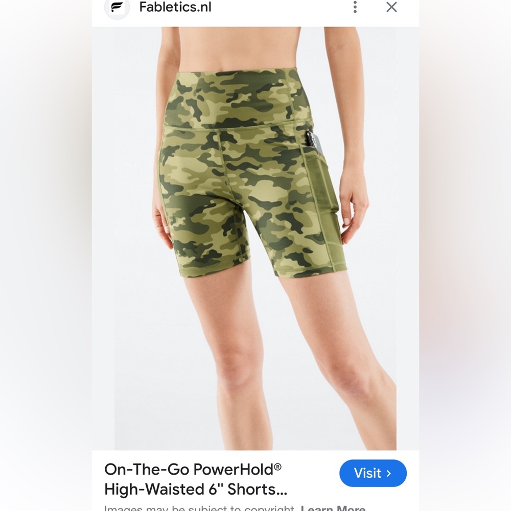 Fabletics On The Go POWERHOLD Bike Shorts